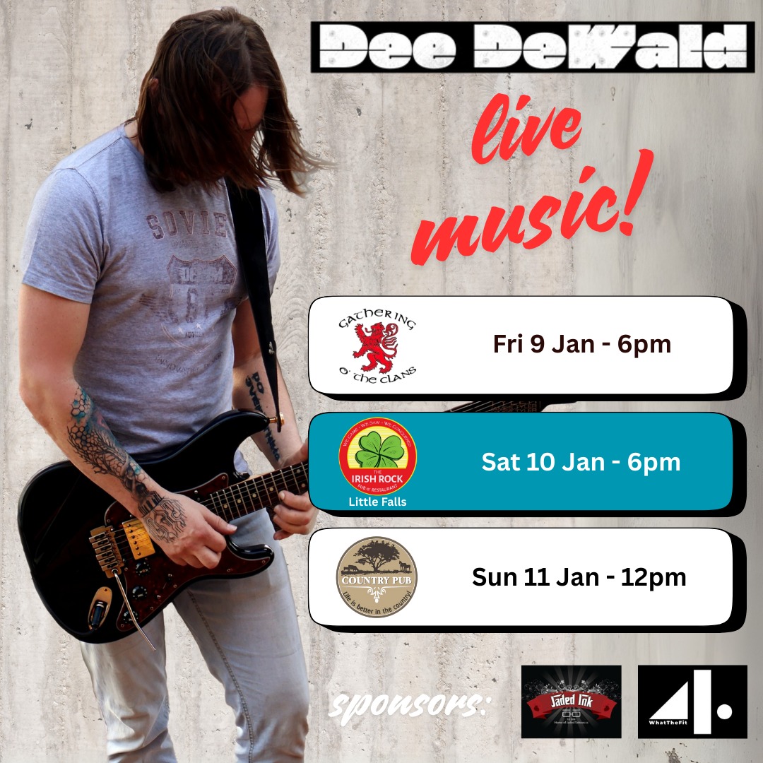 Dee Dewald @ Gathering o' The Clans 9 Jan at 6pm