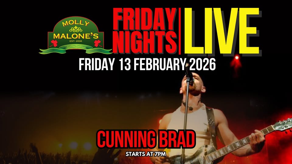 Cunning Brad @ Molly Malone's 13 Feb - Image 1