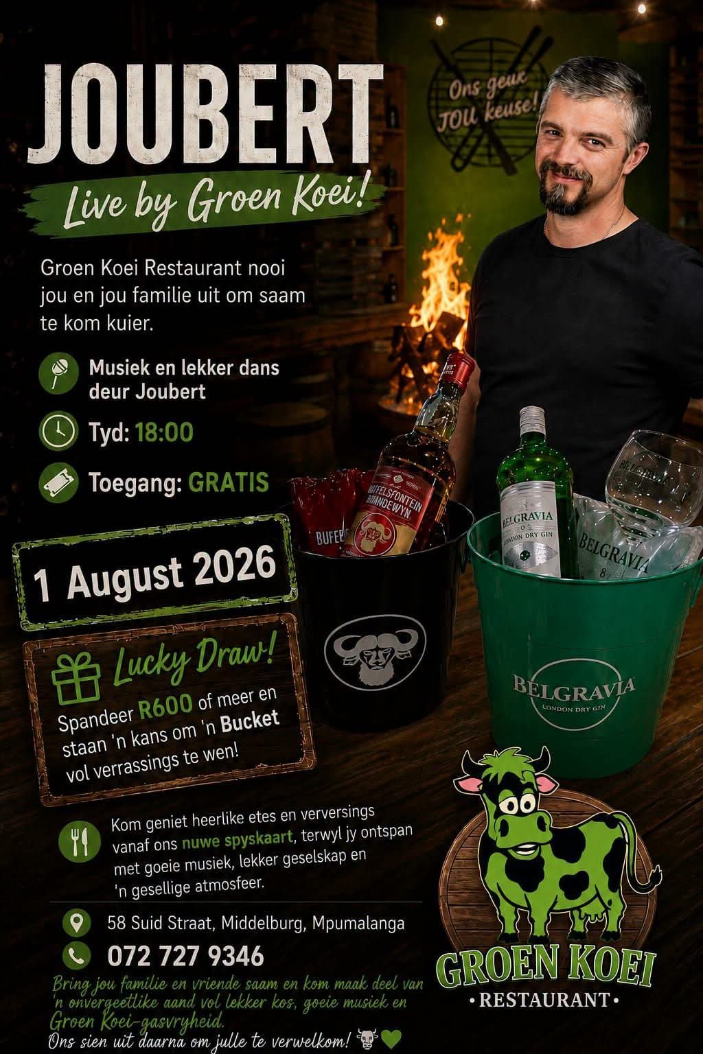 Joubert @ Groen Koei Restaurant 1 Aug