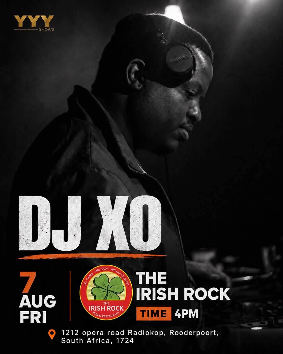 DJ XO @ The Irish Rock Pub & Restaurant Radiokop 7 Aug
