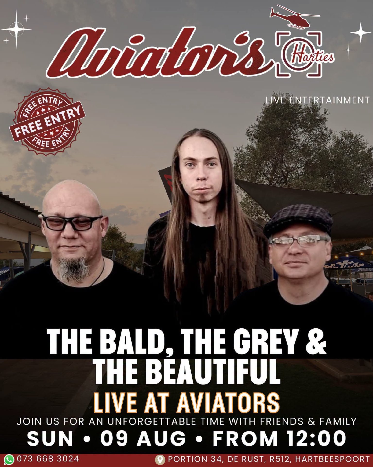 The Bald, The Grey & The Beautiful @ Aviator's, Harties 9 Aug