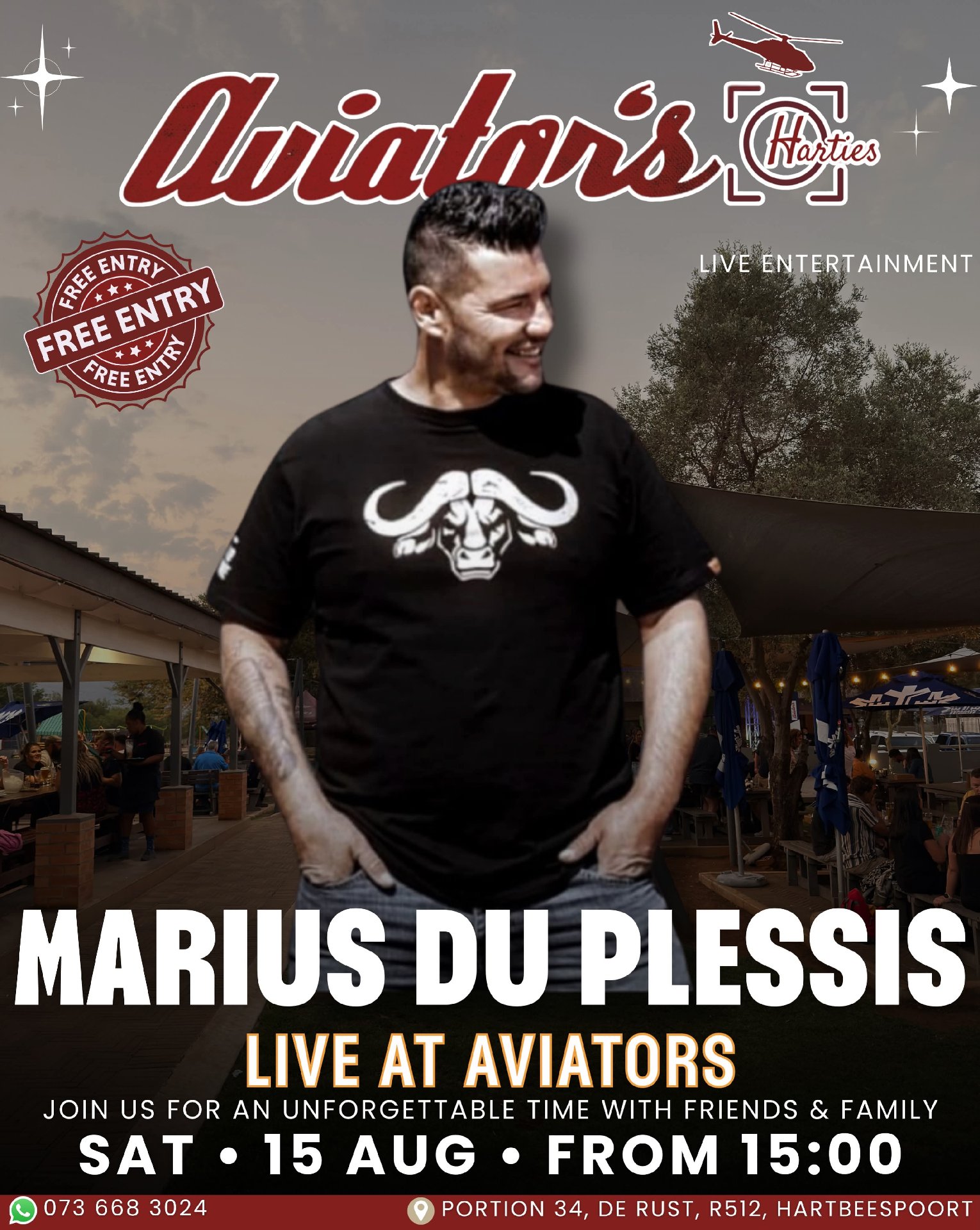 Marius Du plessis @ Aviator's, Harties 15 Aug