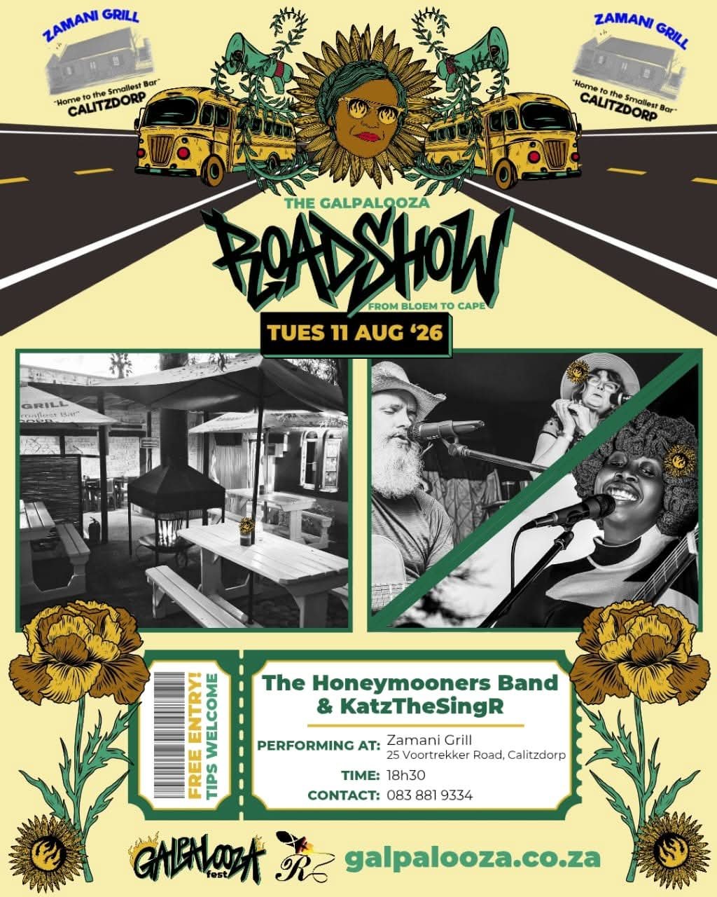 The Honeymooners @ Zamani Grill 11 Aug