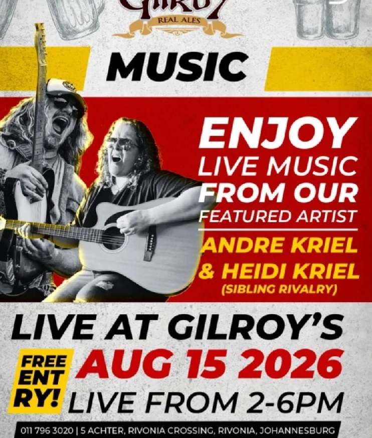 Andre Kriel @ Gilroys Brewery · Sandton 15 Aug