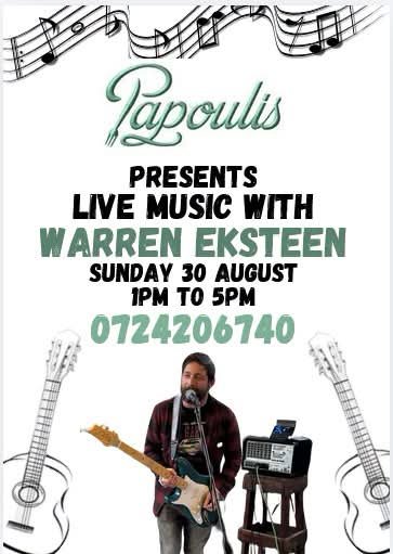 Warren Eksteen @ Papoulis Place · Sandton 30 Aug