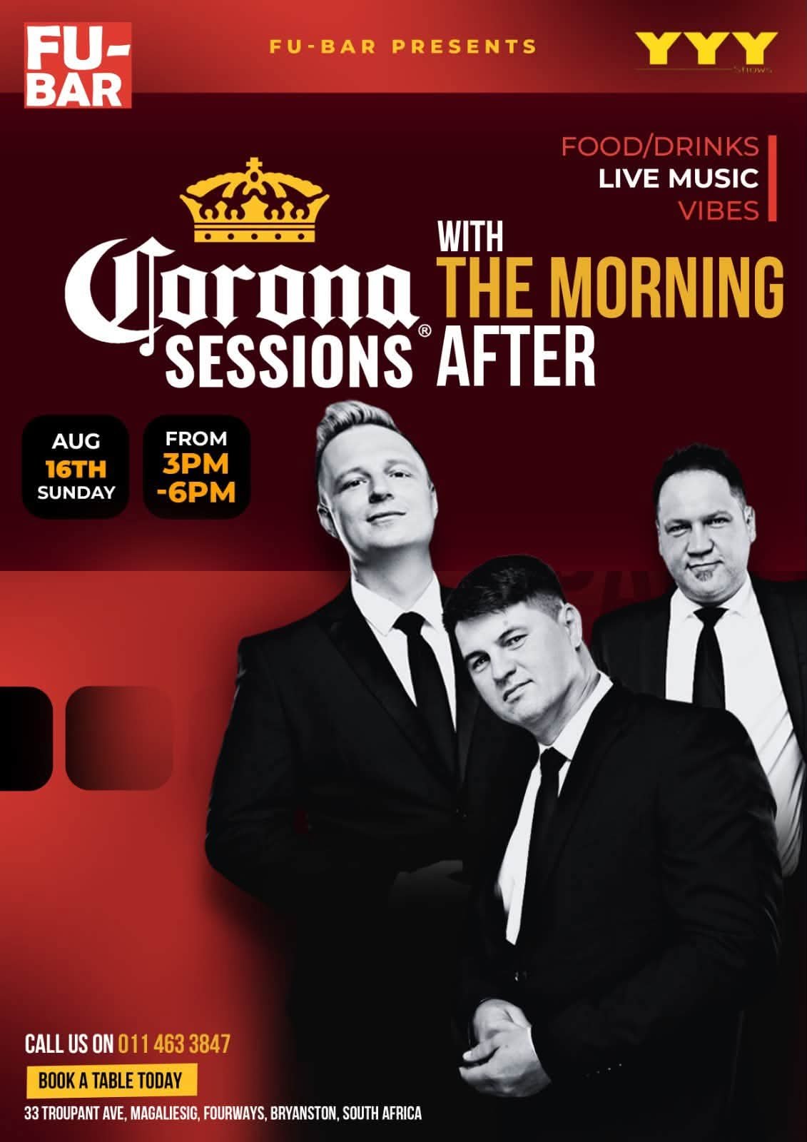 The Morning After @ Fu-Bar · Sandton 16 Aug