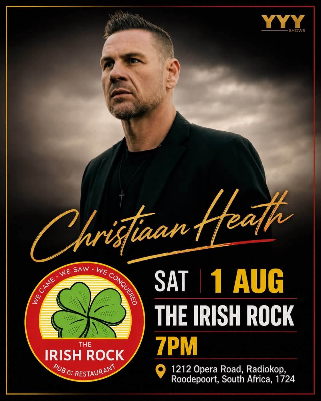 Christian Heath @ The Irish Rock Pub & Restaurant Radiokop 1 Aug