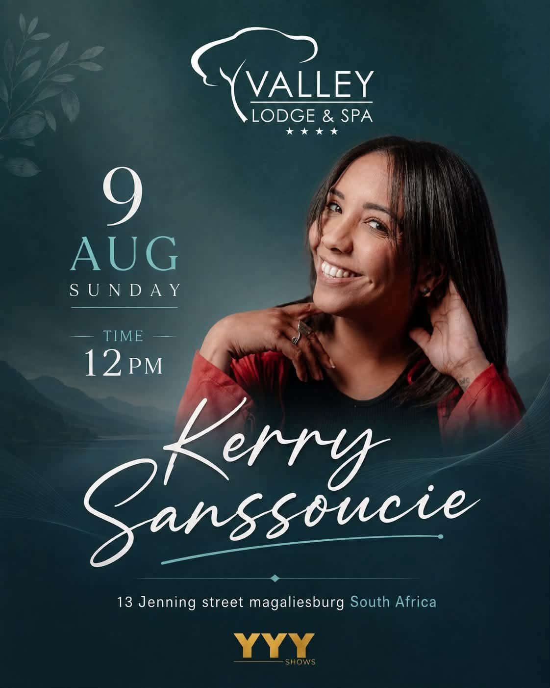 Kerry Sanssoucie @ Valley Lodge & Spa 4 star Hotel 9 Aug