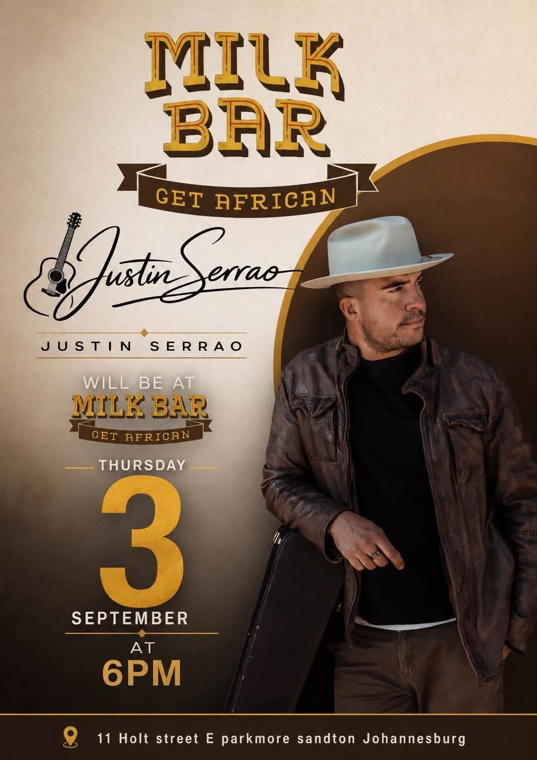 Justin Serrao @ Milk Bar, Parkmore 3 Sep