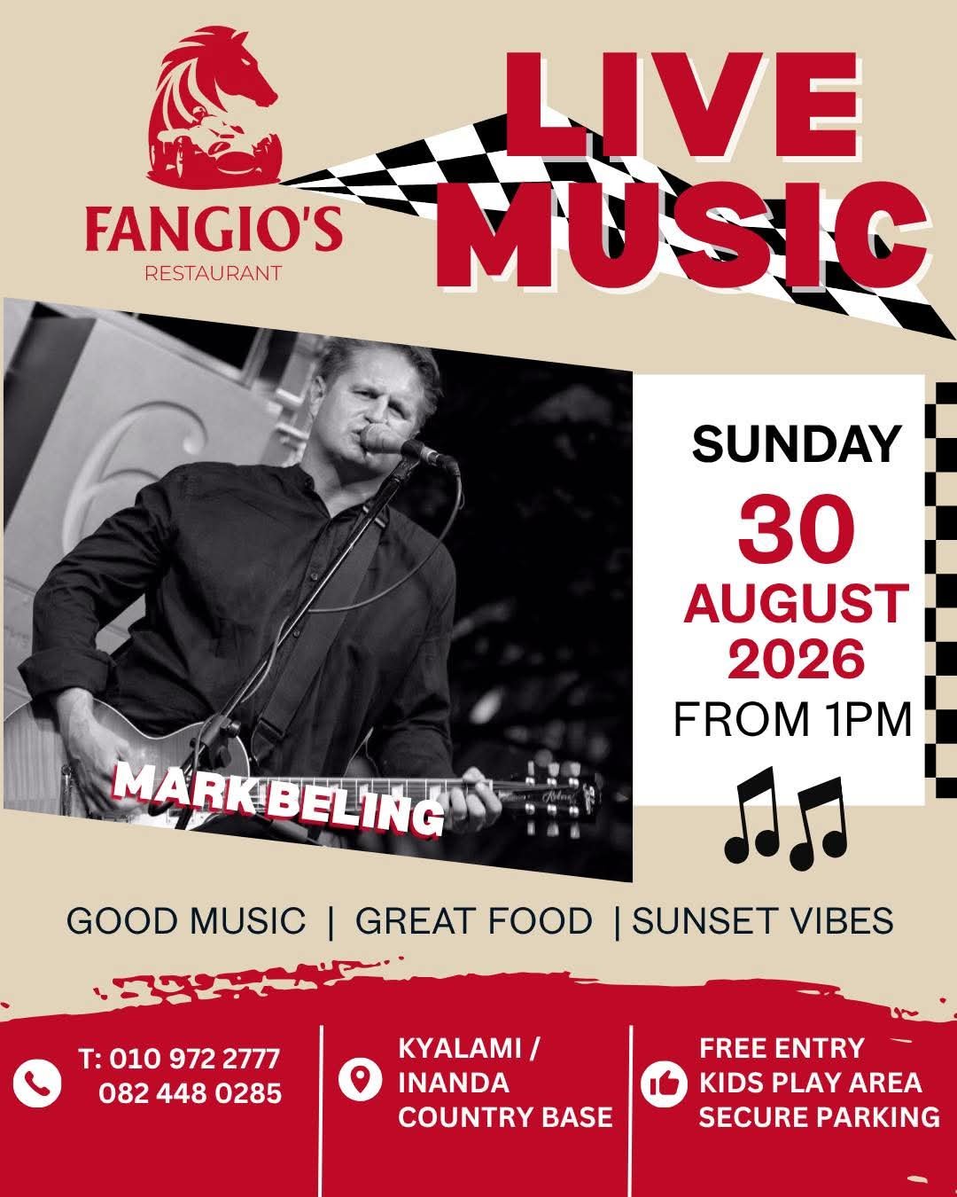 Mark Beling @ Fangios 30 Aug