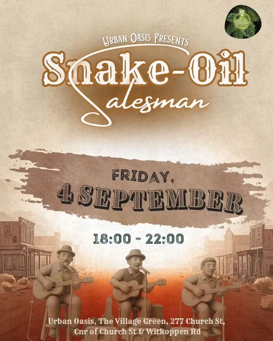 Snake-Oil Salesman @ Urban Oasis 4 Sep
