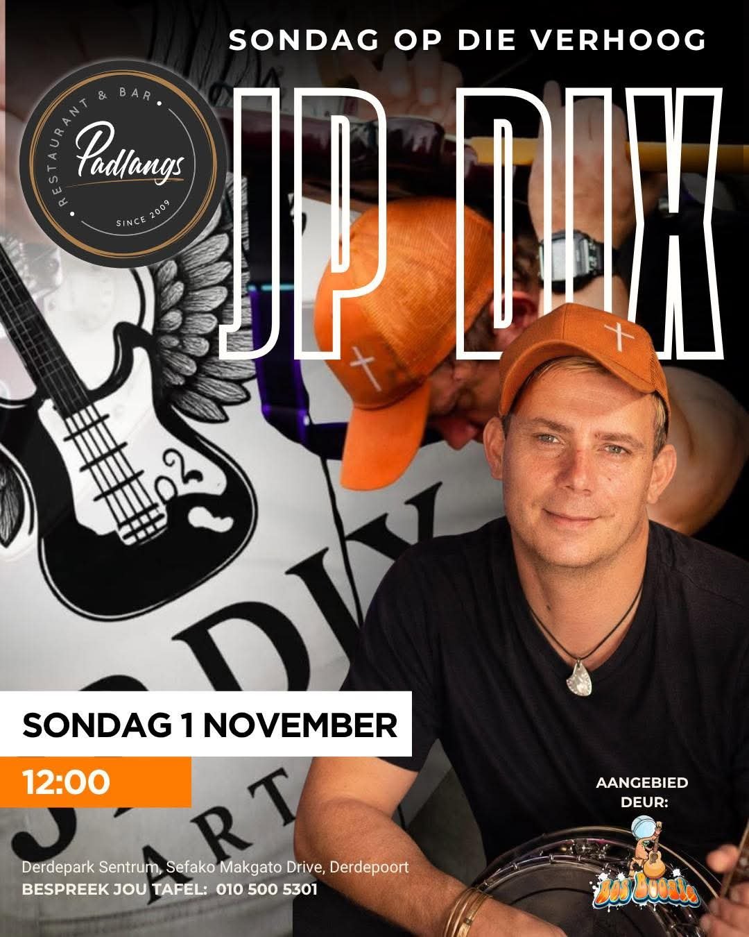 JP Dix @ Padlangs Restaurant & Bar · Pretoria 1 Nov