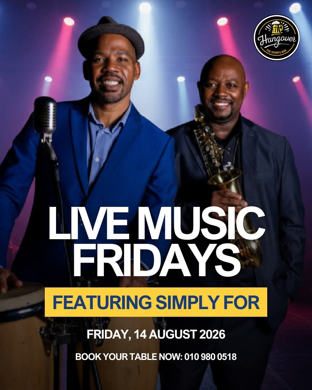 Simply For @ Hangover The Sports Bar 14 Aug