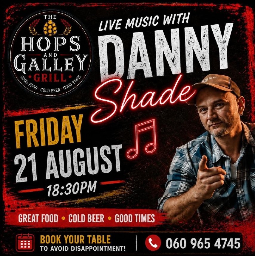 Danny Shade @ The Hops and Galley Grill 21 Aug