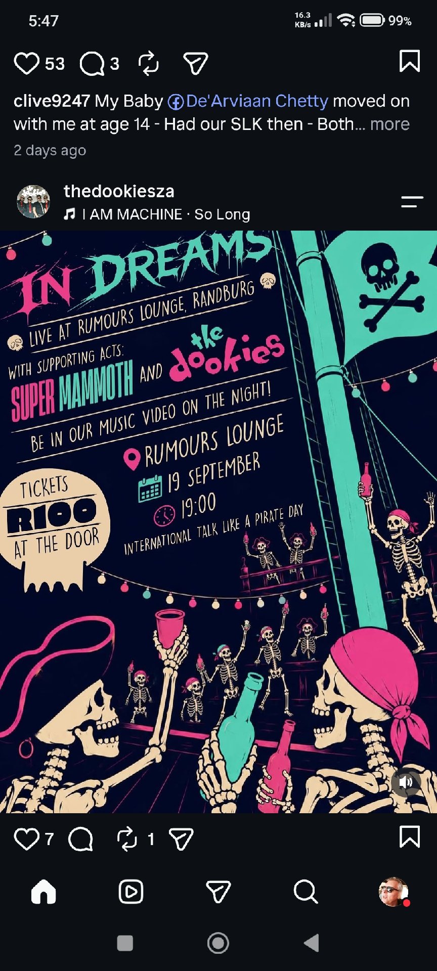In Dreams @ Rumours Lounge 19 Sep