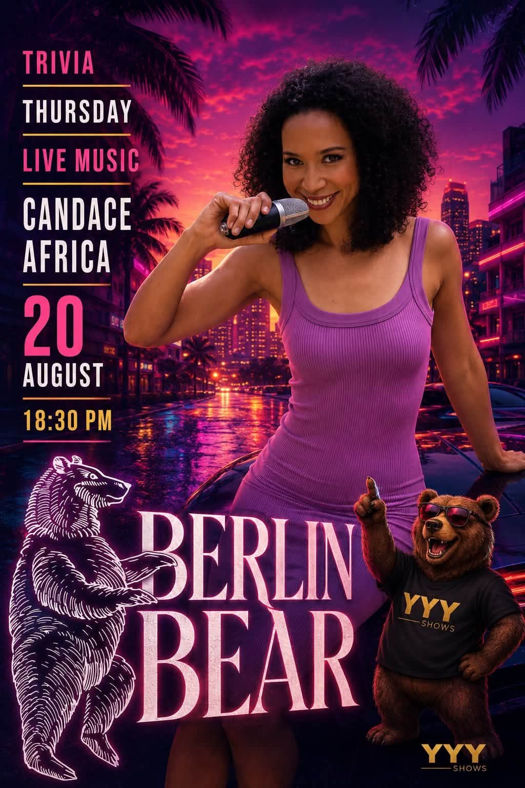 Candace Africa @ Berlin Bear 20 Aug