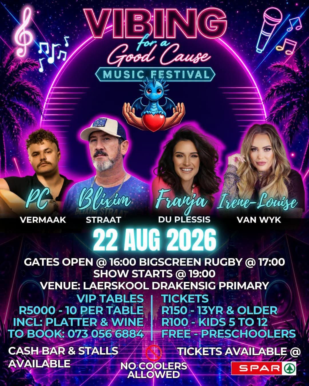 Vibing for a Cause @ Laerskool Drakensig Primary 22 Aug