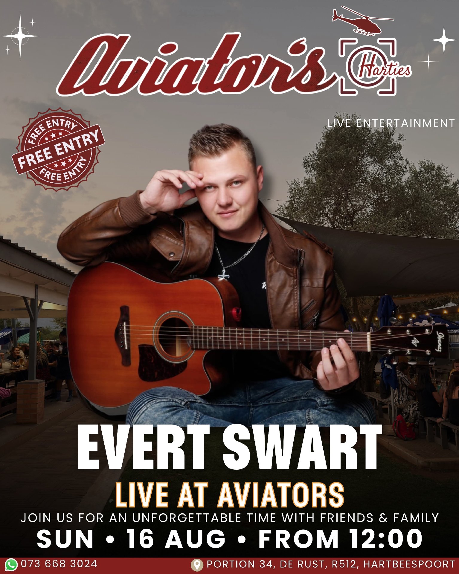 Evert Swart @ Aviator's, Harties 16 Aug
