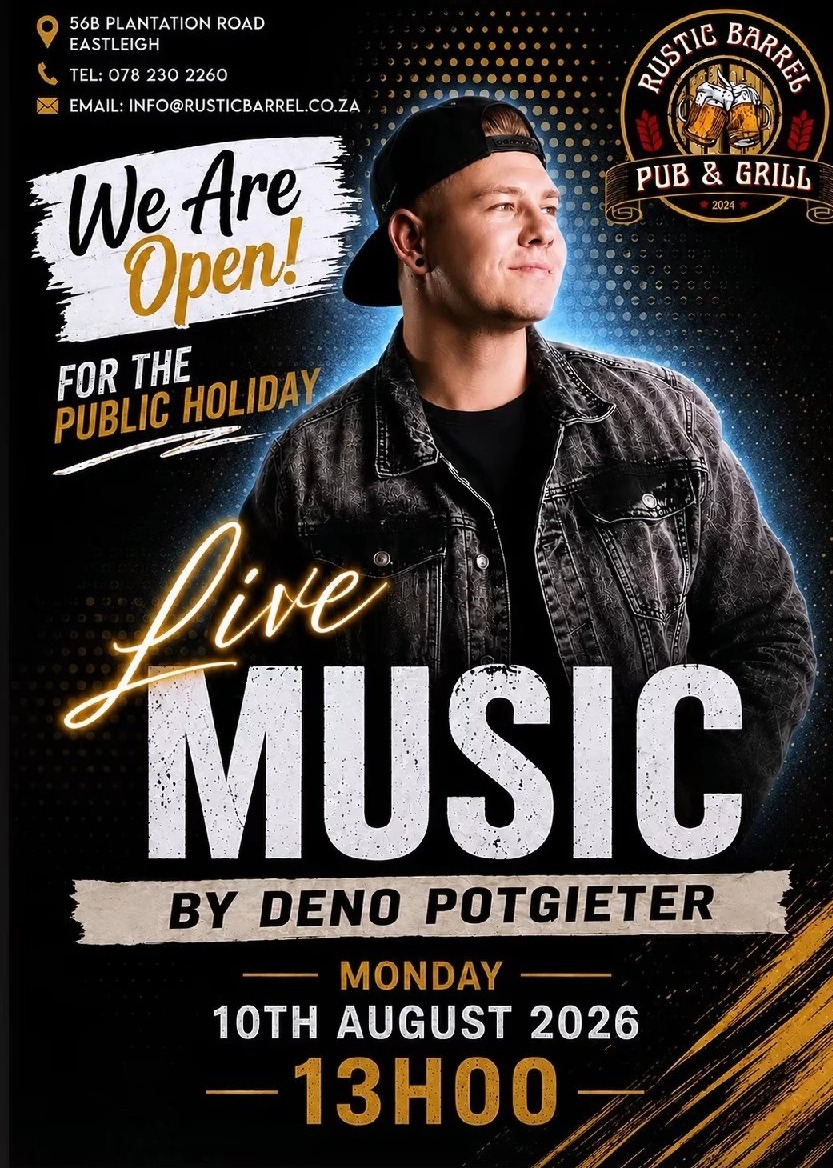 Deno Potgieter @ Rustic Barrel 10 Aug