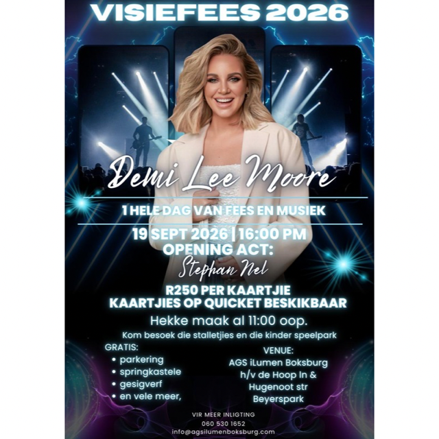 Visie Fees 2026 saam met Demi Lee Moore