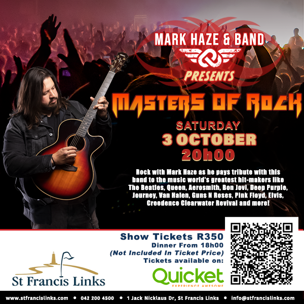 Mark Haze presents Masters of Rock at St Francis Links