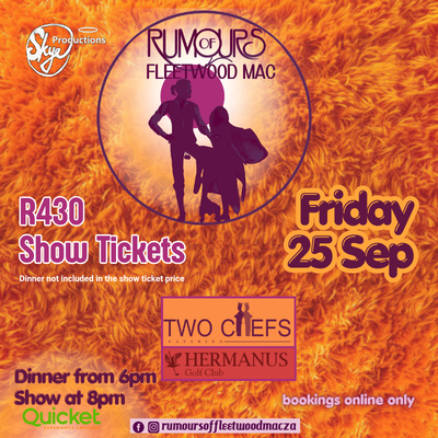 Rumours of Fleetwood Mac Tribute at Hermanus Golf Club 25 September 2026