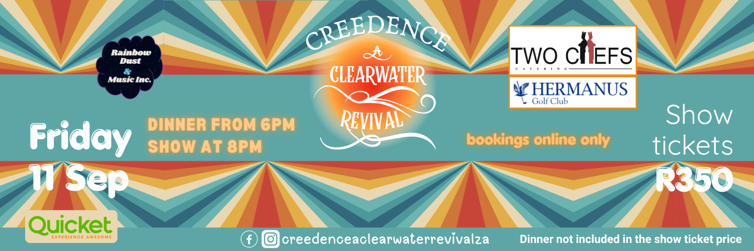 Creedence - A Clearwater Revival at Hermanus Golf Club on 11 Sep 2026