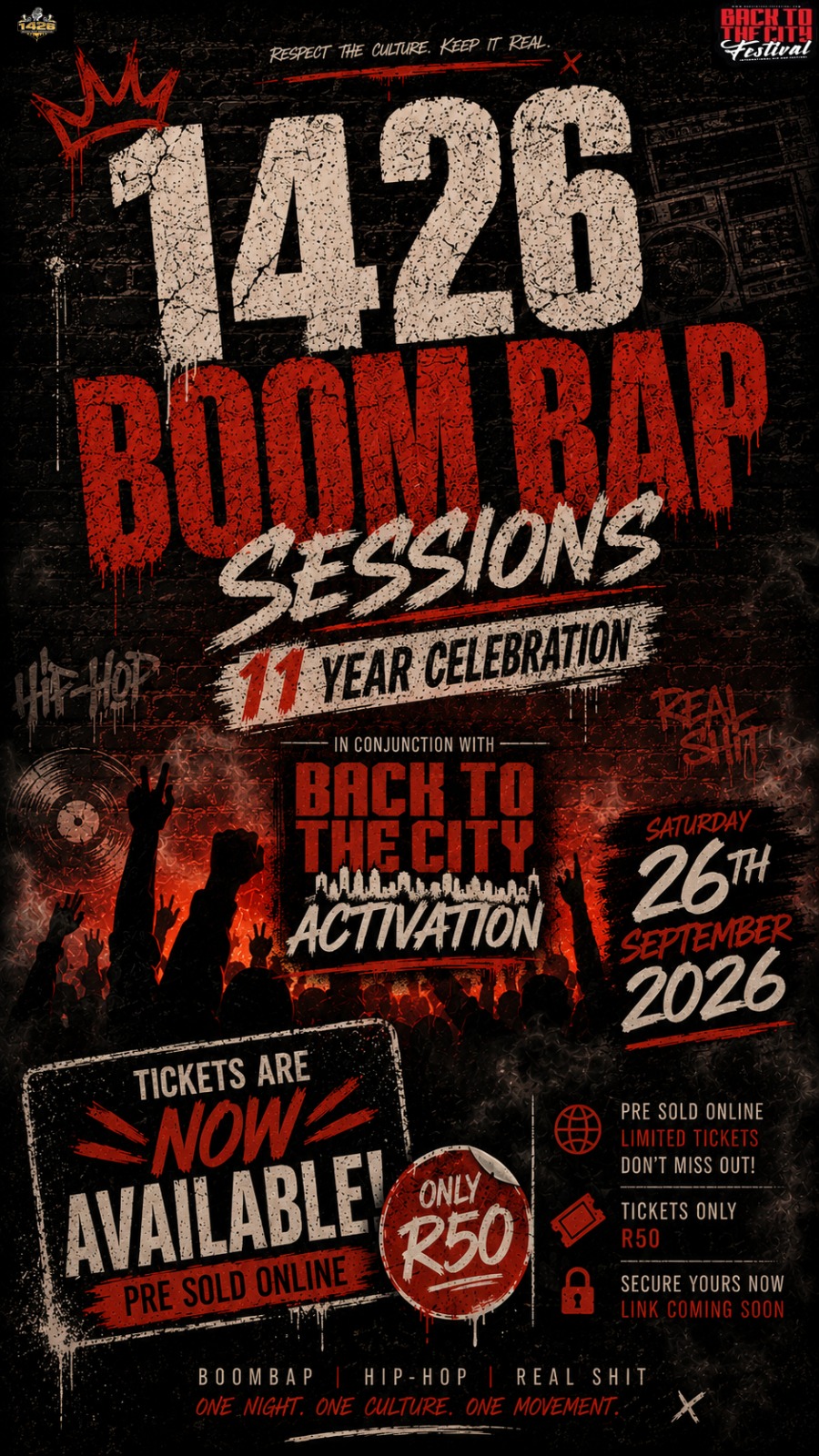 1426boombap 11 year celebration Back to the city activation