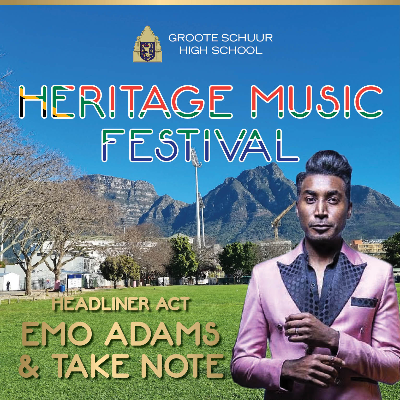 Heritage Music Festival 2026 - Headliner Act: Emo Adams and Take Note