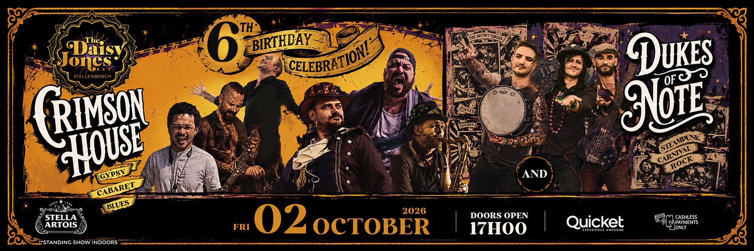 DAISY JONES TURNS 6! with Crimson House & Dukes of Note