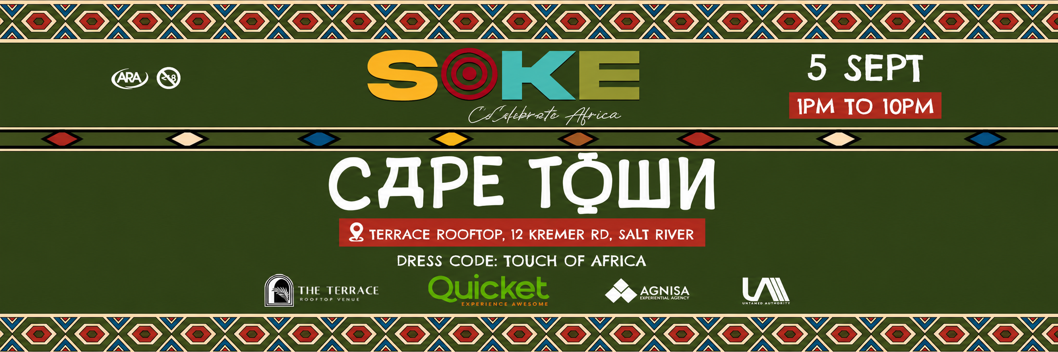 Soke: Celebrate Africa | CPT | 5 September 2026