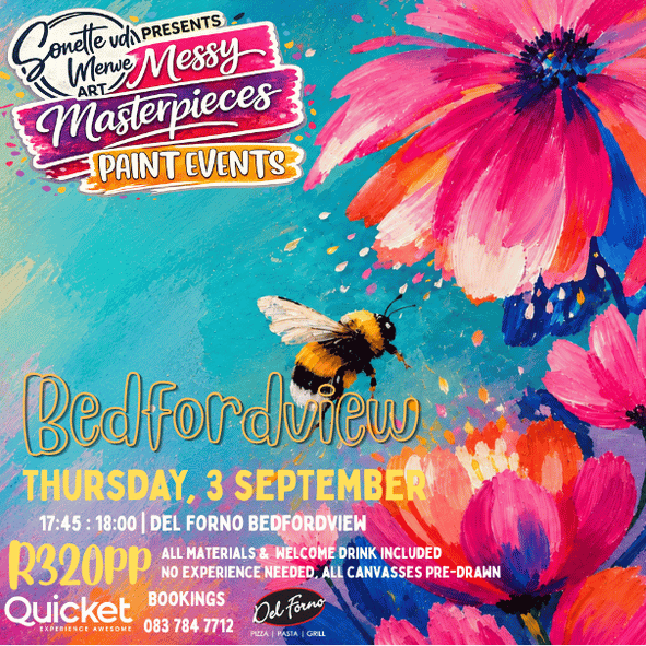 Messy Masterpieces Paint & Sip @ Del Forno Bedfordview