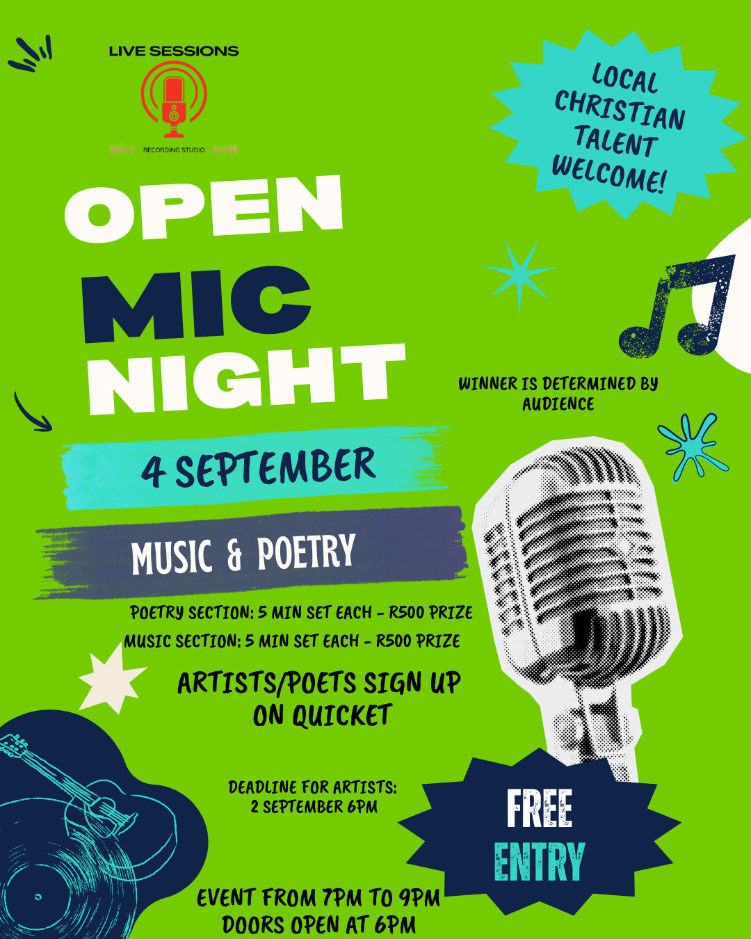 CHRISTIAN CREATIVES OPEN MIC