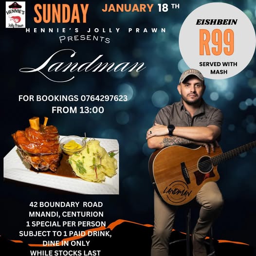 Landman @ Hennie's Jolly Prawn 18 Jan - Image 1