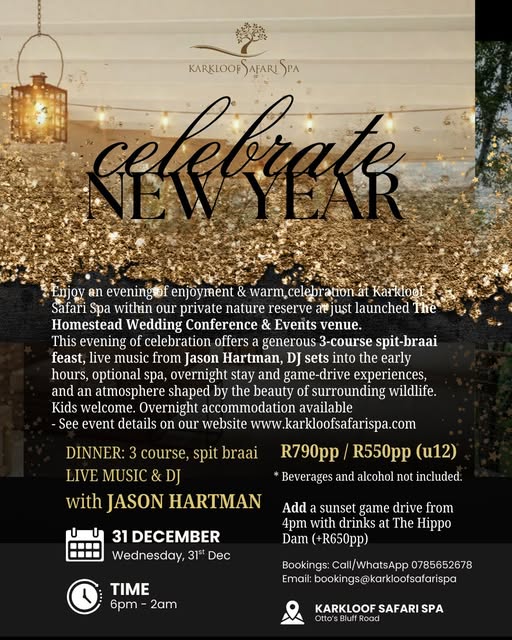 New Year's Eve @ Karkloof Spa