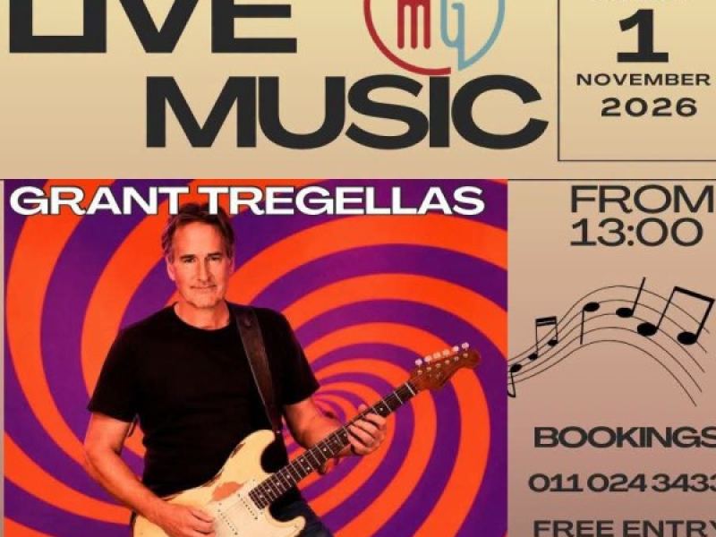 Grant Tregellas @ Higher Ground 1 Nov