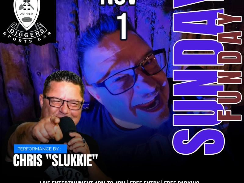 Chris "Slukkies" @ Diggers Sports Bar 1 Nov