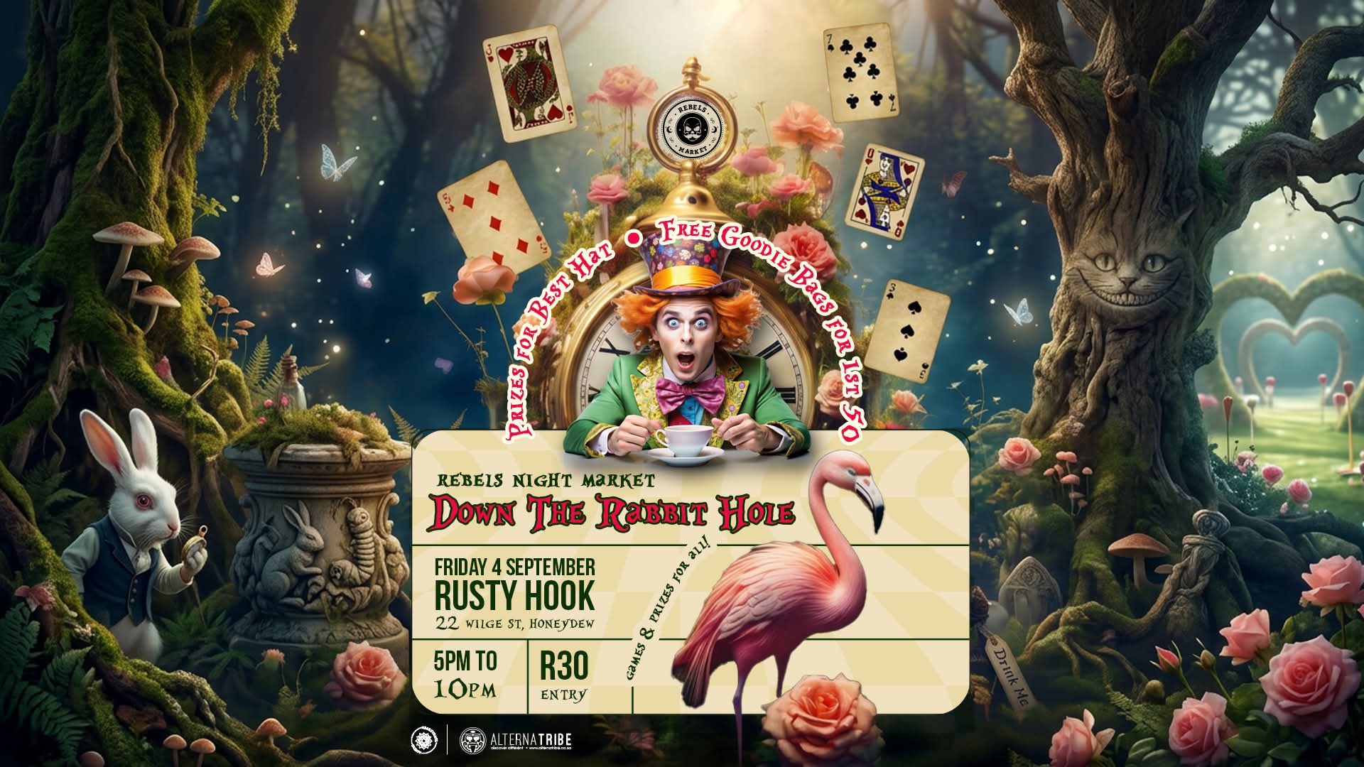 Down the Rabbit Hole @ Rusty Hook 4 September