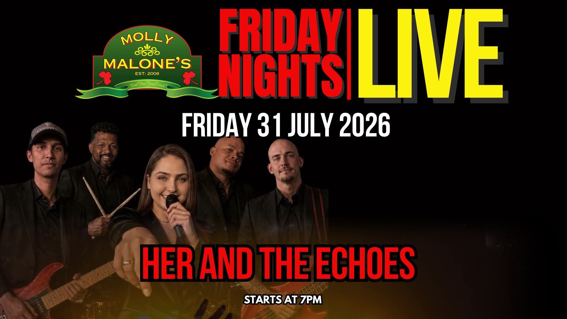 Her and the Echoes @ Molly Malone's · Sandton 31 Jul