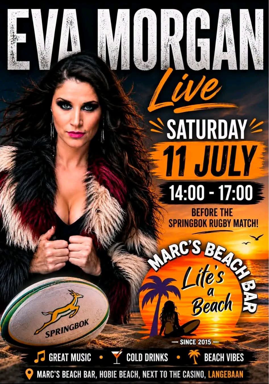 Eva Morgan @ Marc's Beach Bar 11 Jul