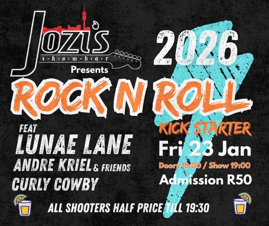 2026 Rock n Roll Kickstarter  @ Jozi's Showbar 23 Jan