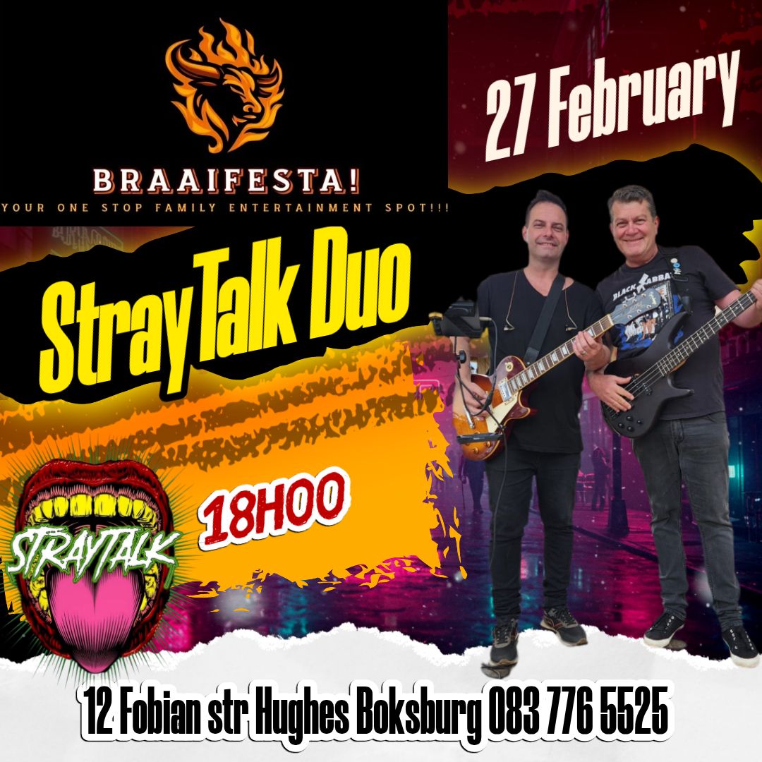 StrayTalk @ Braaifesta, Boksburg 27 Feb - Image 1
