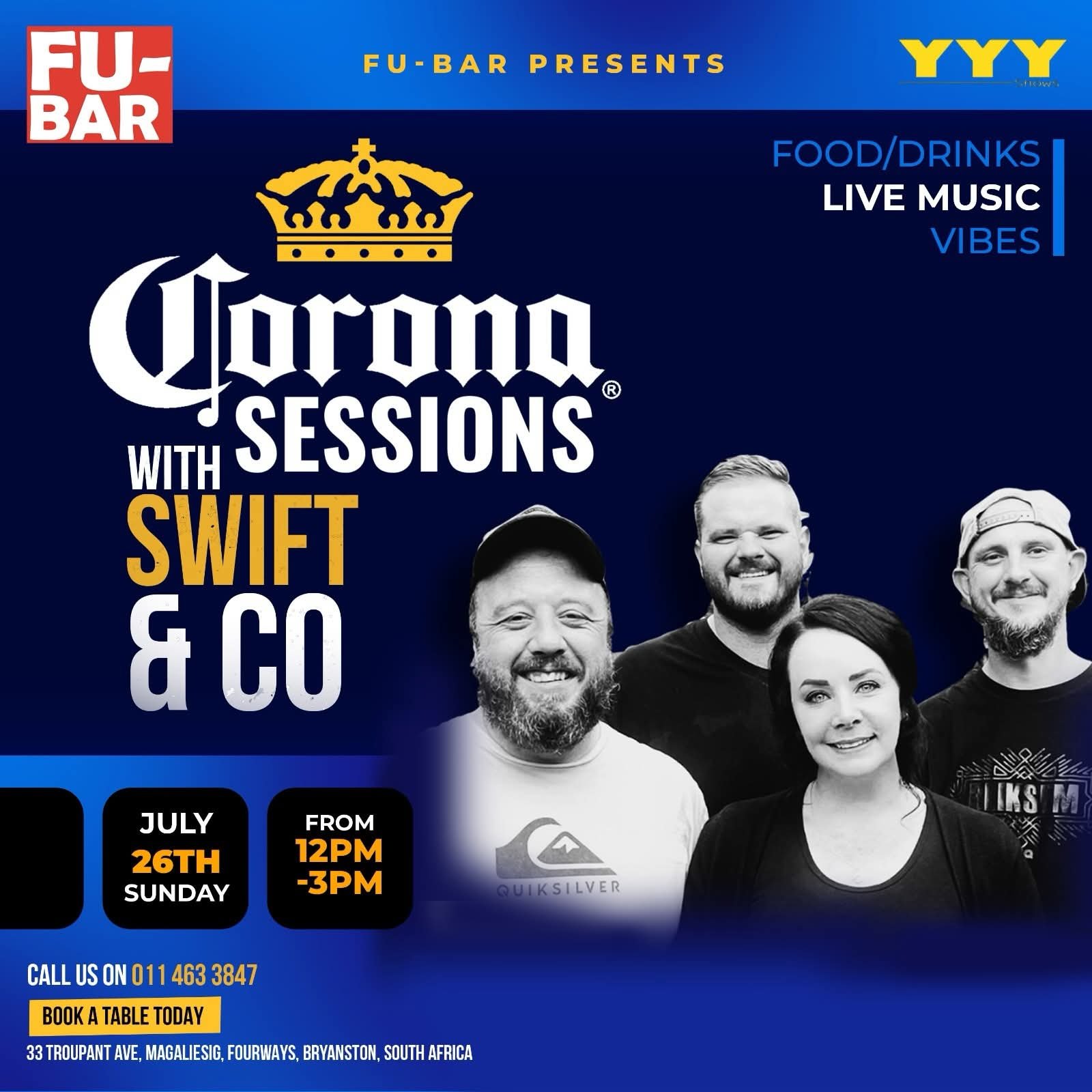 Swift & Co Band @ Fu-Bar · Sandton 26 Jul