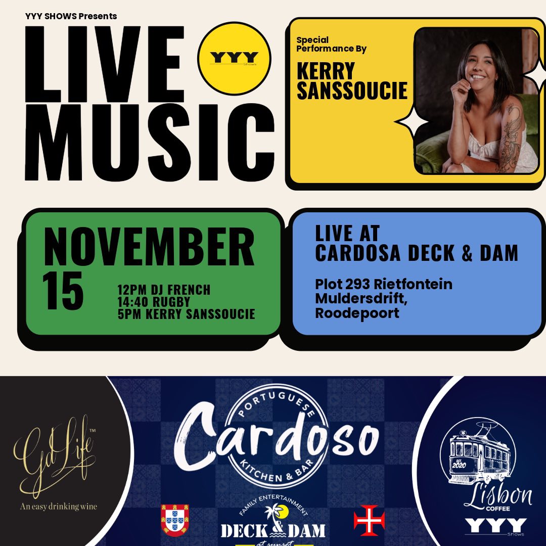 Kerry Sanssoucie & DJ French @ Cardosa Deck & Dam 15 Nov - Image 1