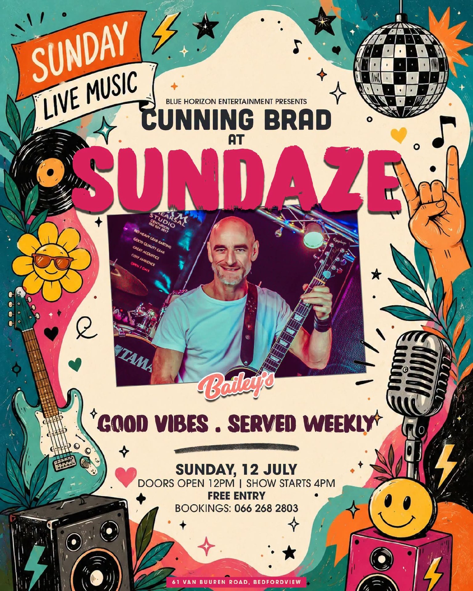 Cunning Brad @ Bailey's Bedfordview · Johannesburg 12 Jul