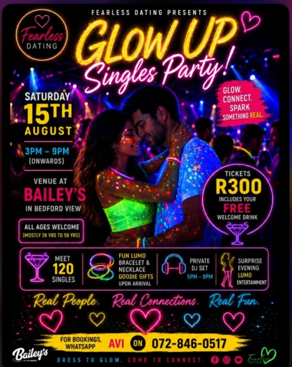 Glow Up Singles Party! @ Bailey's 15 Aug
