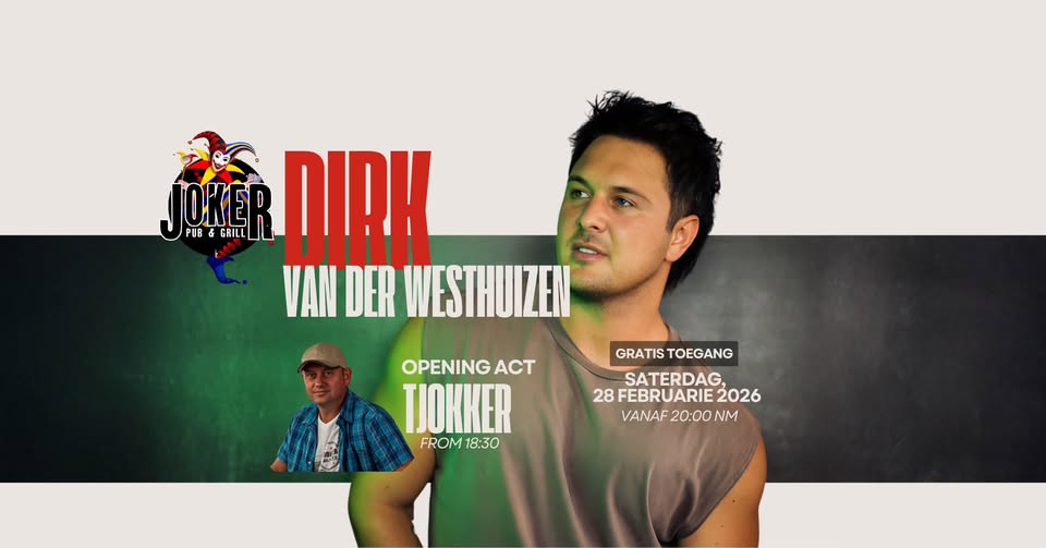 Dirk Van Der Westhuizen @ Joker Pub 28 Feb - Image 1