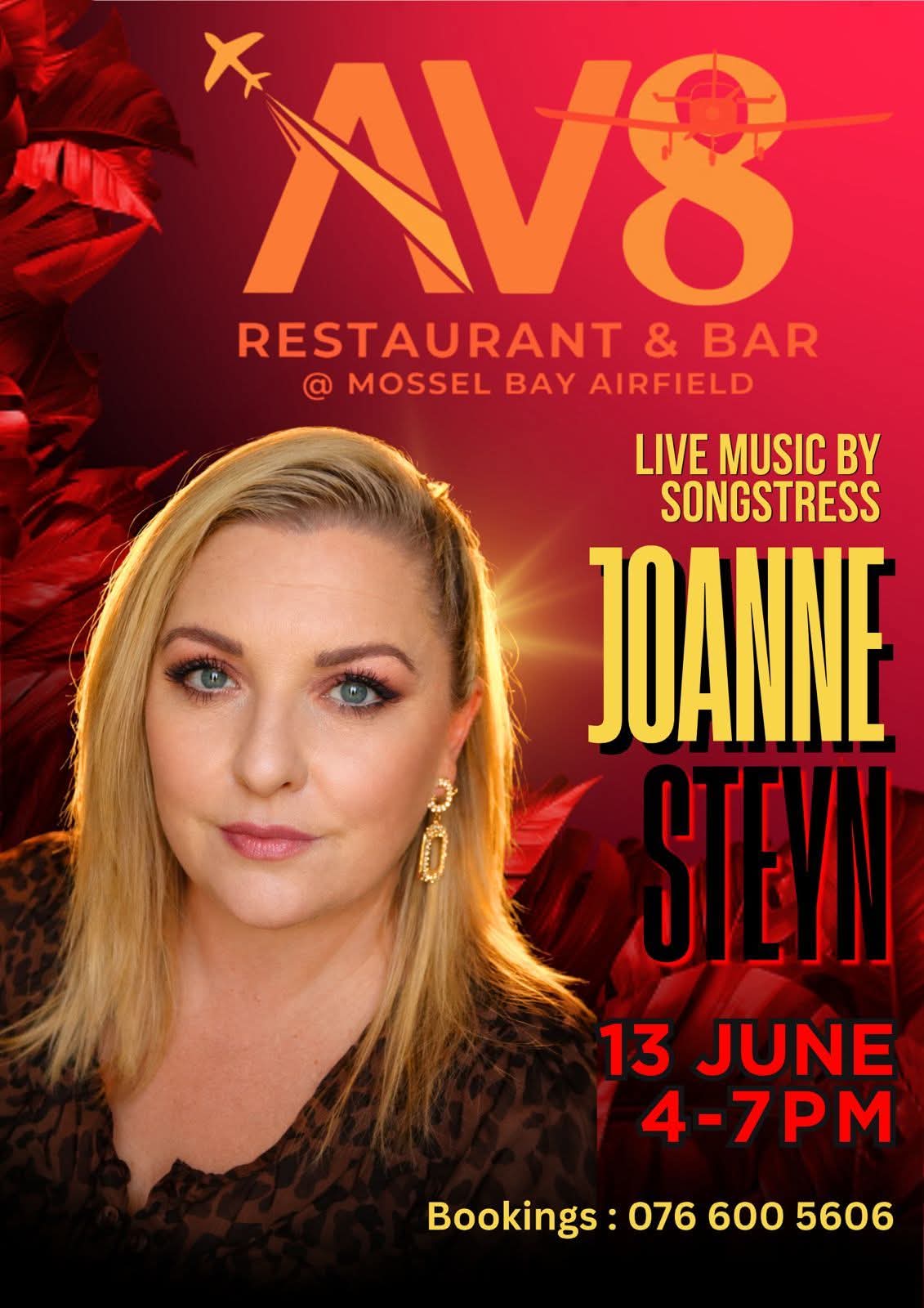 Joanne Steyn @ AV-8 Restaurant & Bar 13 Jun