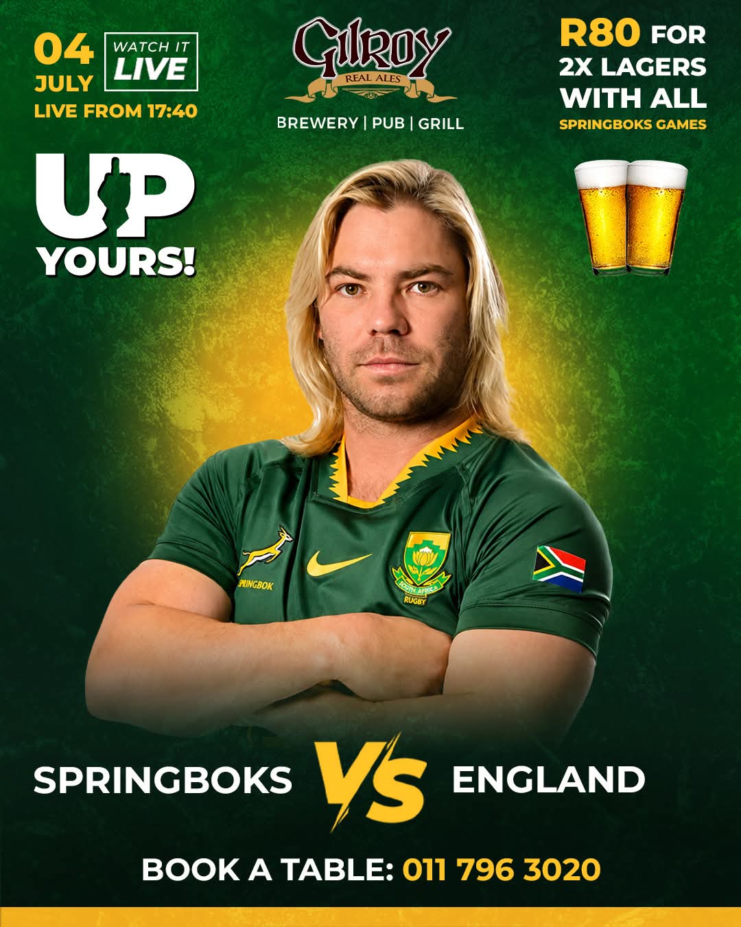 Springboks vs England Rugby