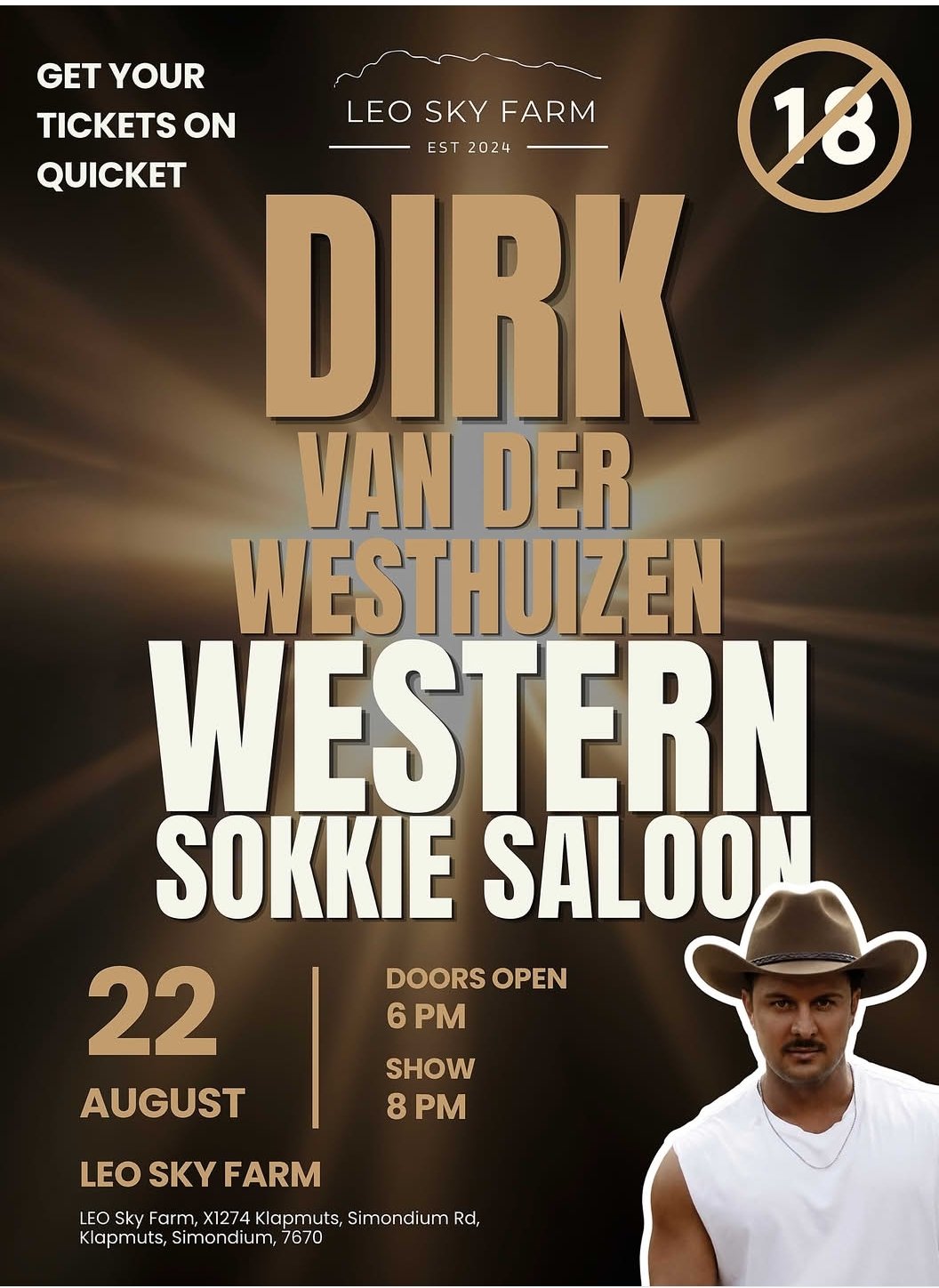 Dirk Van Der Westhuizen @ LEO Sky Farm 22 Aug